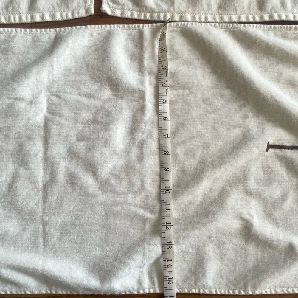Sonoma 100% Cotton Cream Monogram Hand Towels
